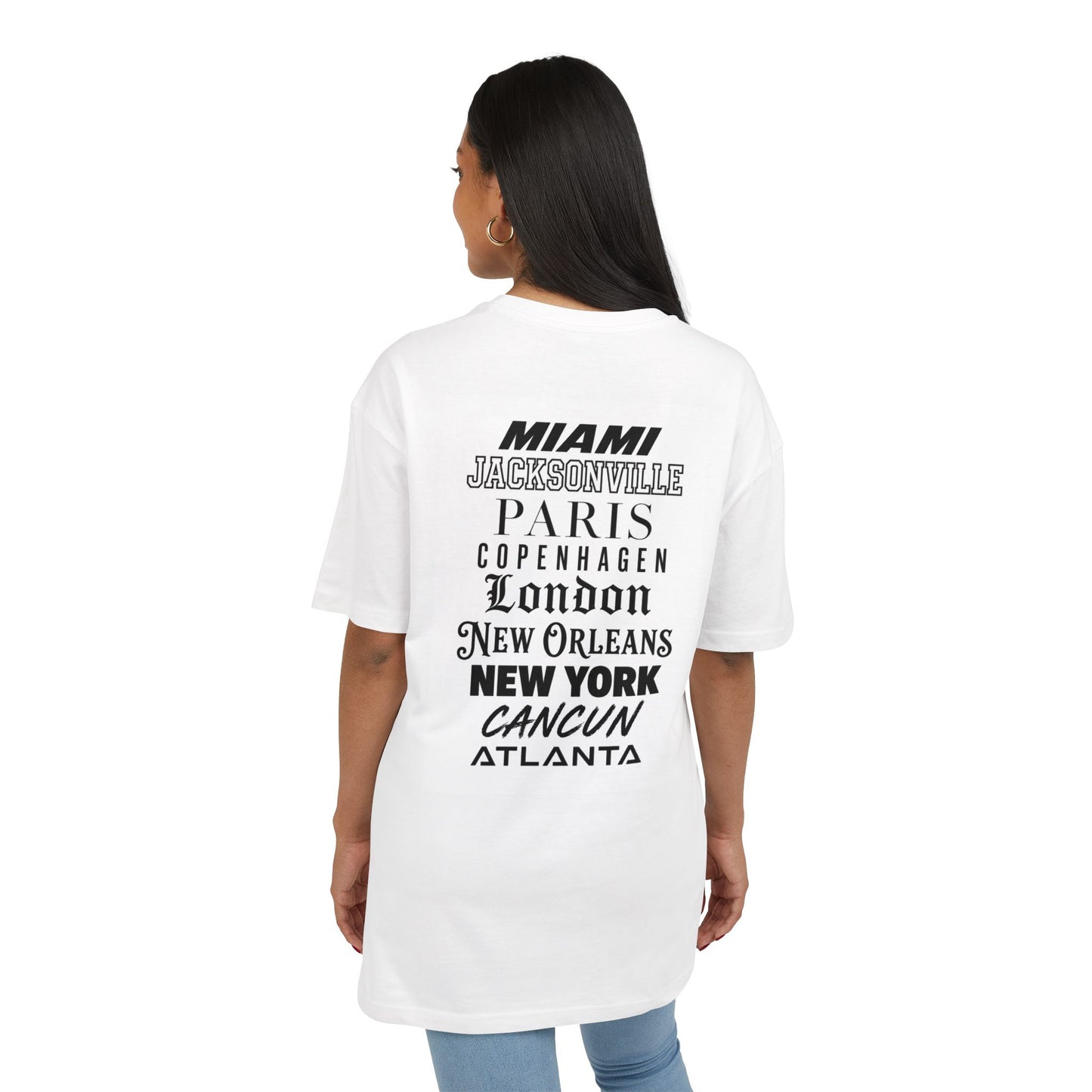 LoW City Tour Tee — Retro Travel Cities List T-Shirt